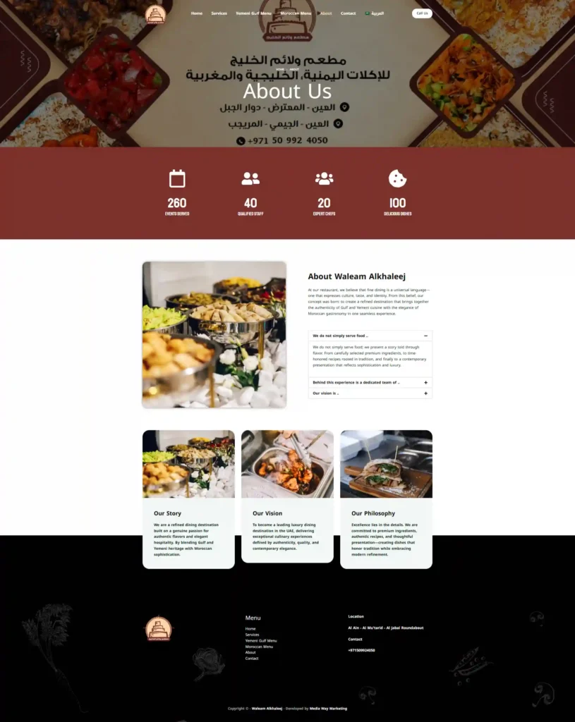 موقع مطعم ولائم الخليج